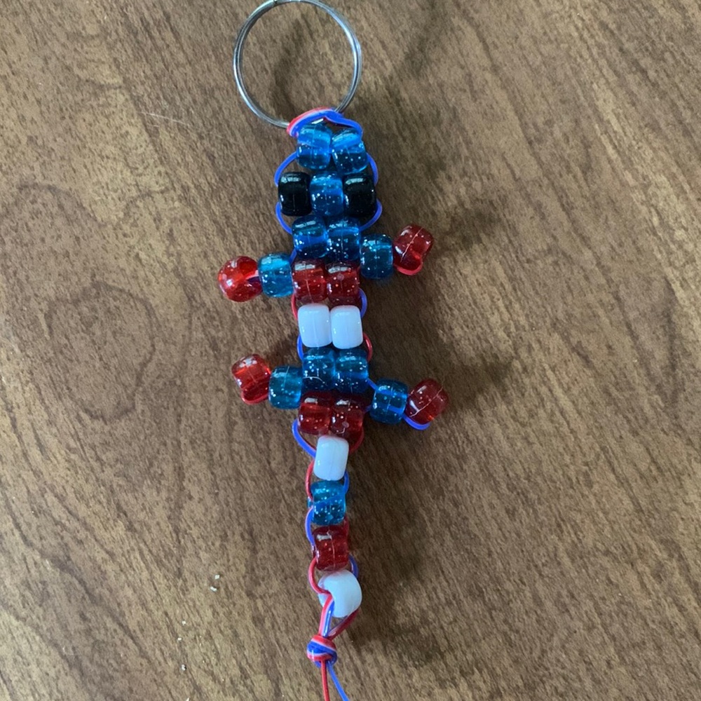 Baby Beaded Lizard Key chain